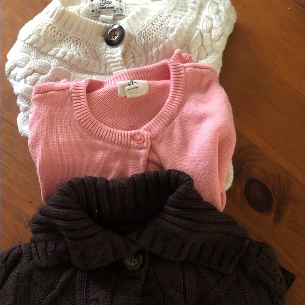 Three sweaters size 8